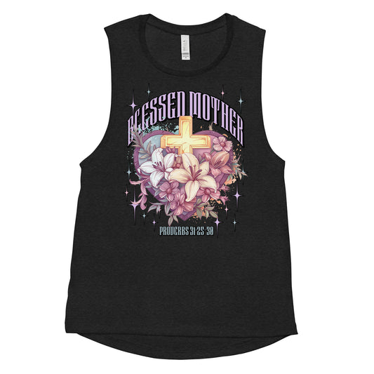 Pink logo Blessed Mother Tank top